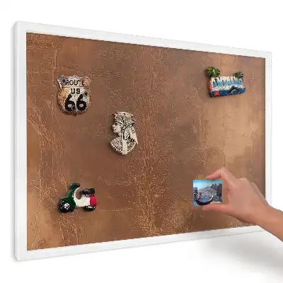 Panou magnetic decorativ cu textură organică maro cald