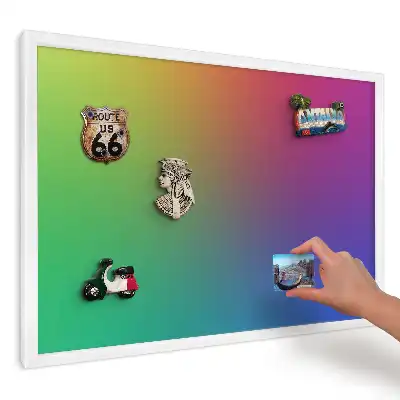Panou magnetic decorativ cu design Gradient intens de curcubeu