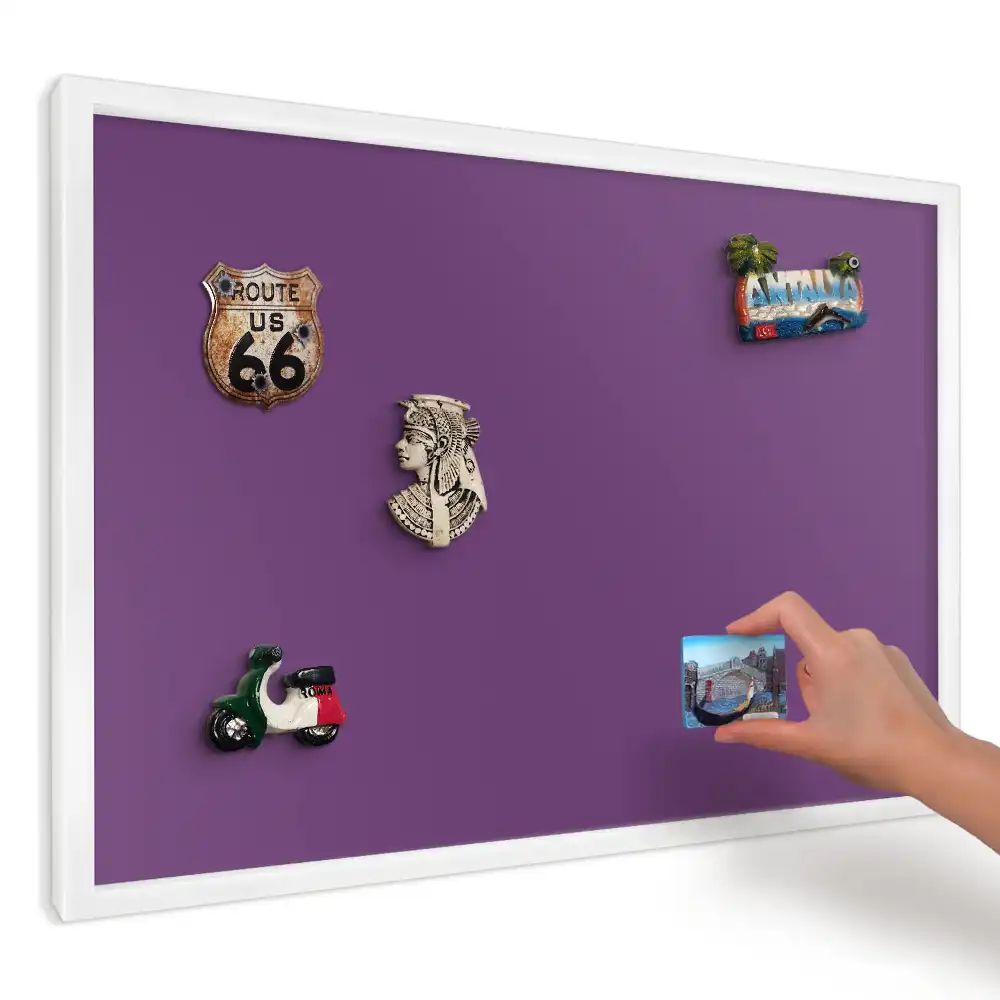 Panou magnetic decorativ de perete cu design minimalist modern mov