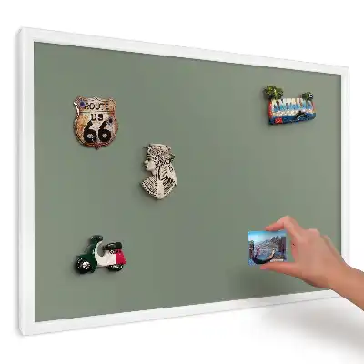 Panou magnetic decorativ de perete cu suprafață verde netedă