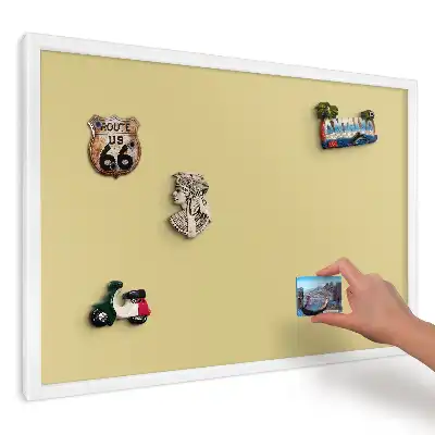 Tablă magnetică de perete Relaxare cu paletă galbenă