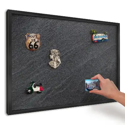 Tablă magnetică pentru magneți de vacanță cu aspect de piatră gri modernă