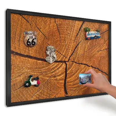 Panou din lemn pentru magneți de frigider cu design cald și confortabil