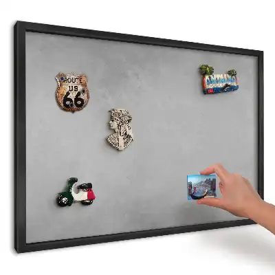Panou magnetic pentru amintiri din călătorii cu design gradient gri discret