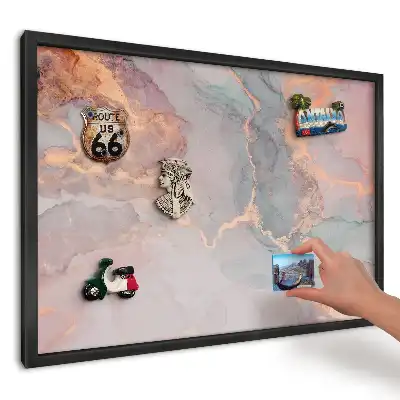 Tablă magnetică pentru magneți de vacanță model Eleganță pastelată