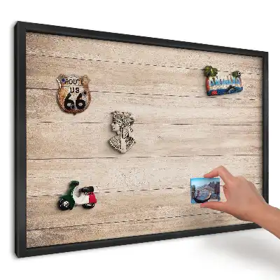 Tablă magnetică din lemn natural pentru magneți de suvenir