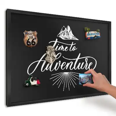 Tablă magnetică pentru magneți de frigider cu design de litere tipografice montane