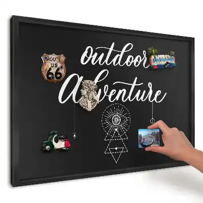 Tablă magnetică pentru magneți din vacanță cu model geometric alb-negru