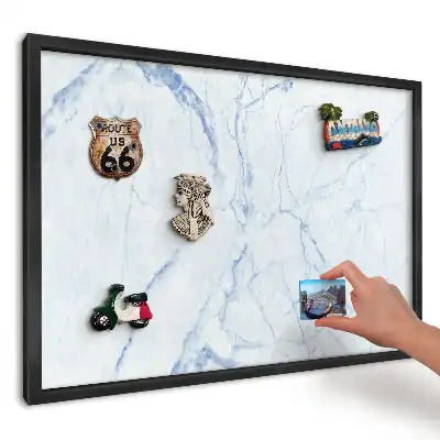 Panou magnetic pentru suveniruri cu design de marmură albastră