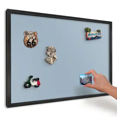 Tablă magnetică pentru magneți de vacanță, albastru, design elegant