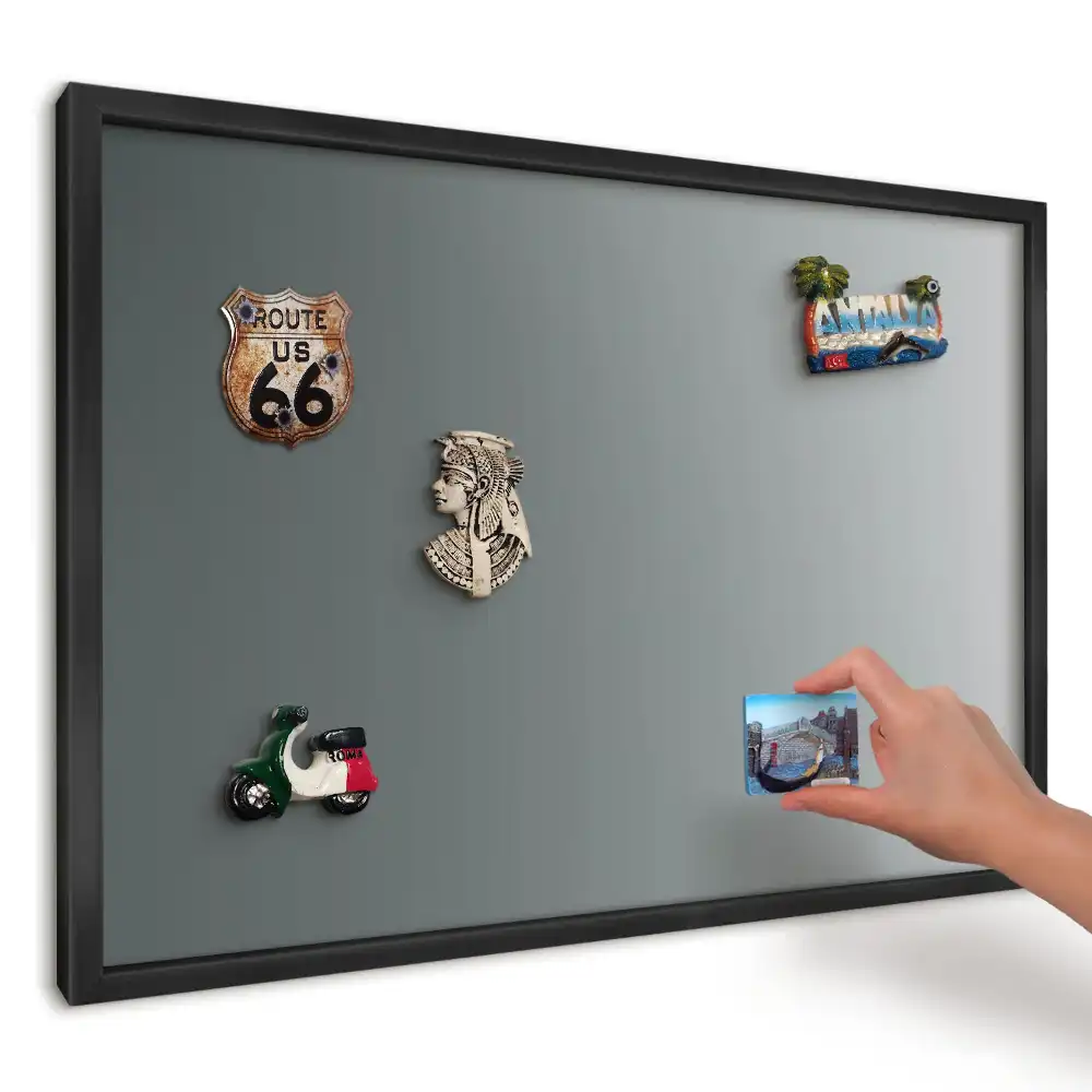 Panou magnetic pentru magneți din călătorii cu design gradient în nuanțe de albastru marin