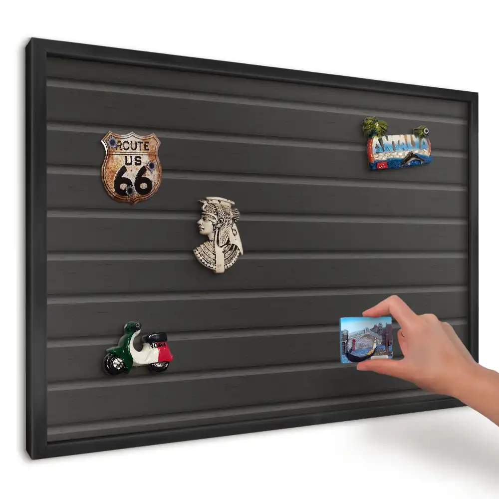 Panou magnetic pentru suveniruri de călătorie cu design modern în nuanțe închise