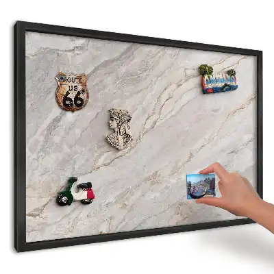 Panou magnetic pentru magneți de călătorie în nuanțe de gri piatră