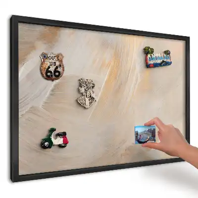 Panou magnetic pentru amintiri din călătorii cu design abstract