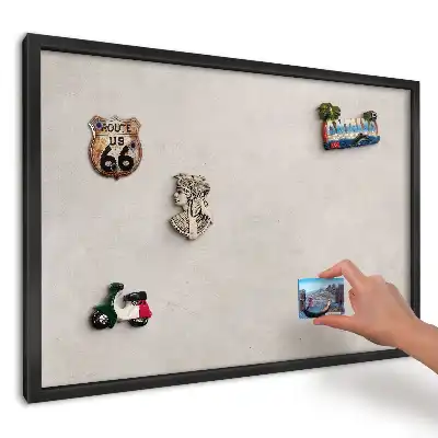 Panou magnetic pentru fotografii și suveniruri cu textură gri delicată