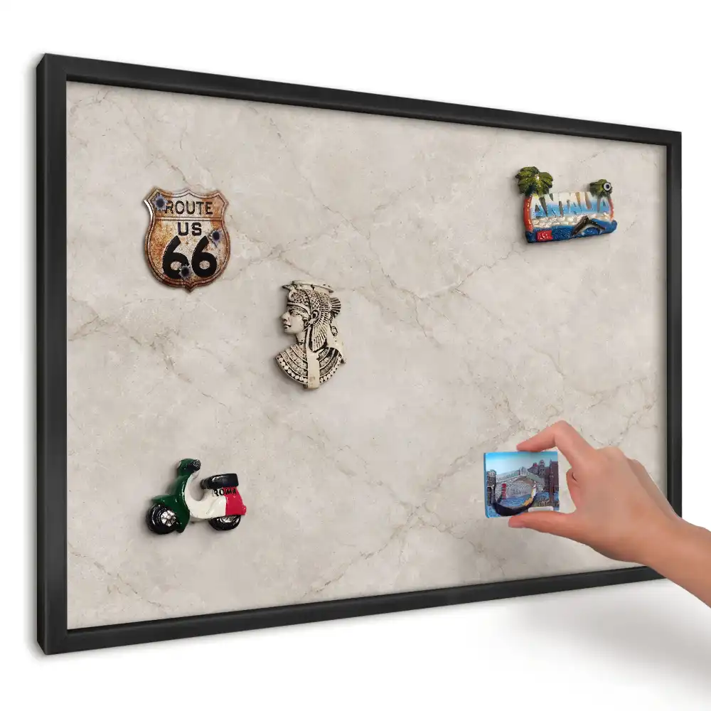 Panou magnetic pentru magneți de frigider cu design marmură clasică