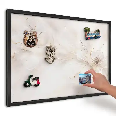 Panou pentru magneți de călătorie cu motiv floral elegant