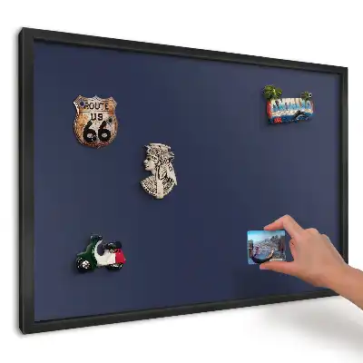 Panou magnetic pentru magneți de călătorie în nuanță albastru marin modern și elegant
