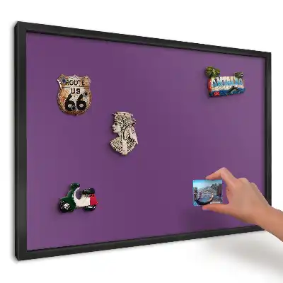 Tablă magnetică pentru magneți de vacanță cu design minimalist mov