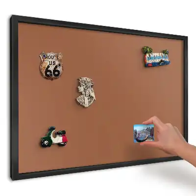 Panou magnetic pentru amintiri din călătorii cu design în nuanțe maro cald