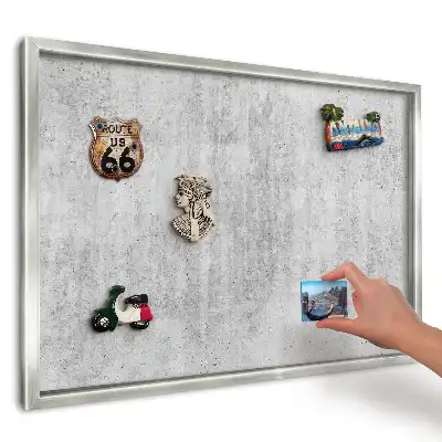 Panou magnetic înrămat cu textură gri industrială