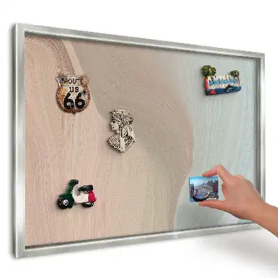 Panou magnetic înrămat cu design linii pastelate curgătoare