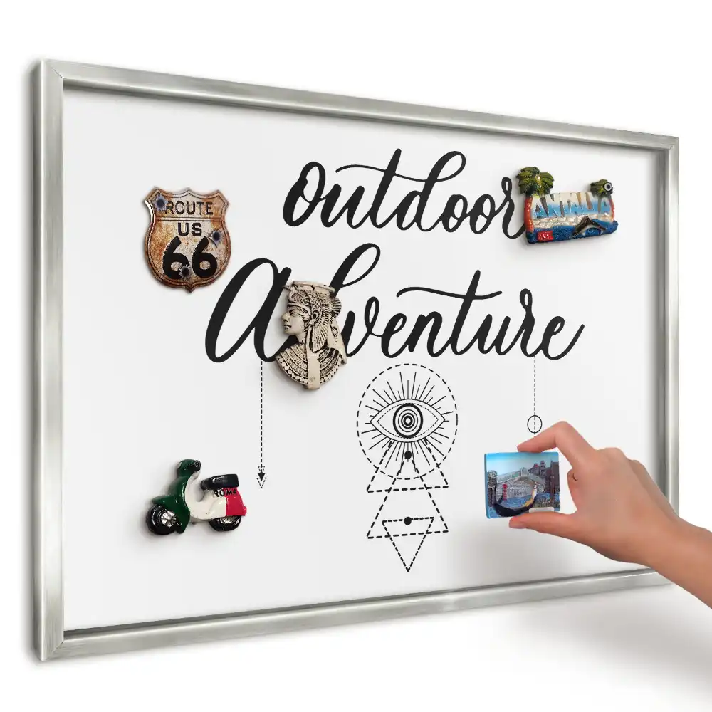 Panou magnetic înrămat cu design aventură