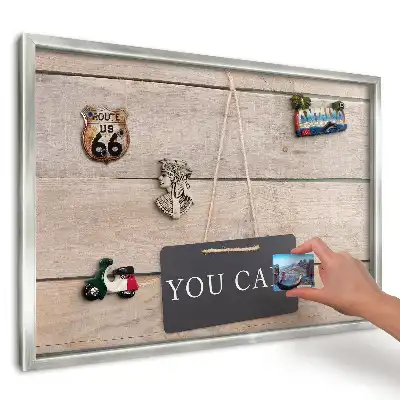 Panou magnetic înrămat cu inscripție motivațională pe lemn