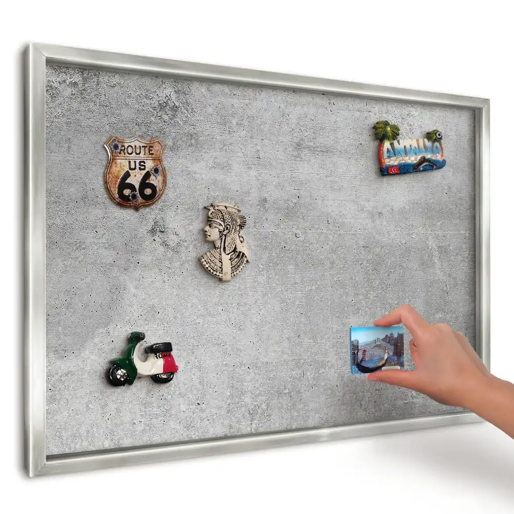 Tablă metalică de perete Loft cu ramă în stil minimalist de beton
