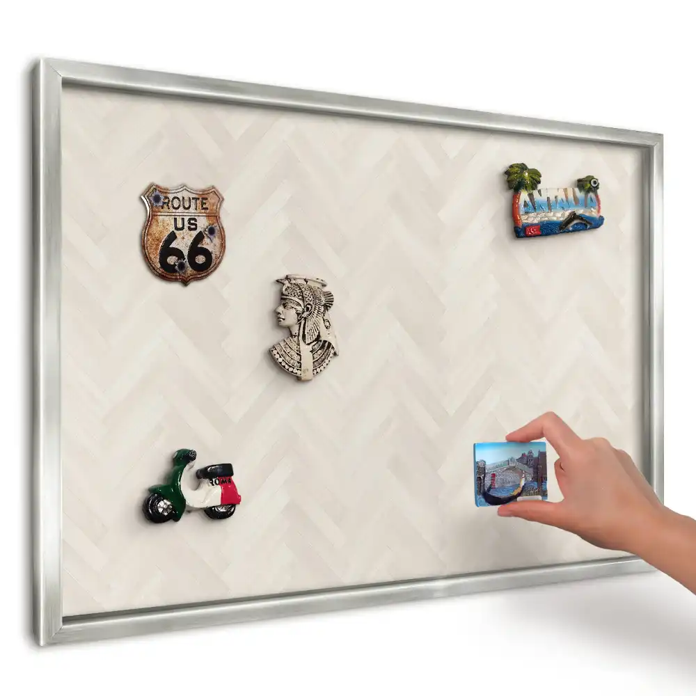 Panou magnetic înrămat cu design spirală elegant și strălucitor
