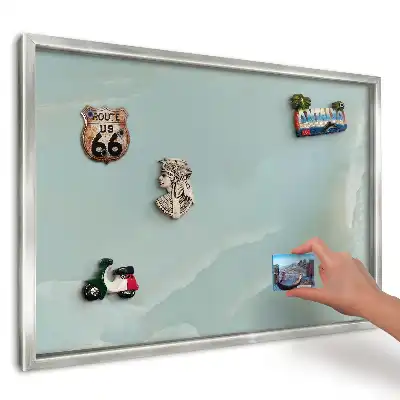 Tablă metalică de perete cu ramă Tranziții delicate pastelate
