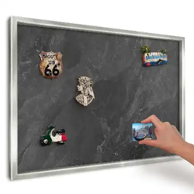 Panou magnetic cu ramă model Eleganța și profunzimea marmurei