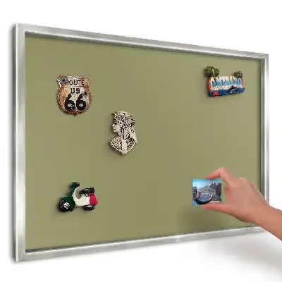 Panou magnetic înrămat Vibrație pozitivă pe fundal galben