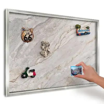 Panou magnetic înrămat Nuanțe de gri piatră