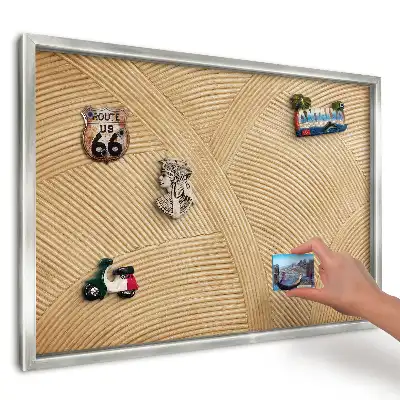 Panou magnetic înrămat cu textură armonioasă