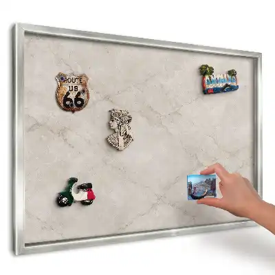 Panou magnetic înrămat cu model marmură clasică elegantă