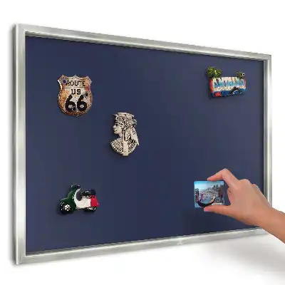 Panou magnetic înrămat în nuanță albastru marin