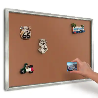 Panou magnetic înrămat cu motiv maro cald