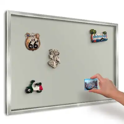 Panou magnetic înrămat Eleganță minimalistă crem deschis