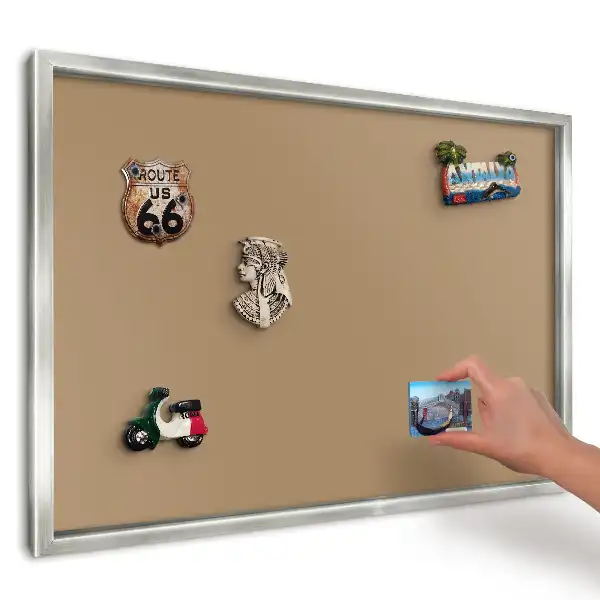 Panou magnetic înrămat cu design minimalist portocaliu vibrant
