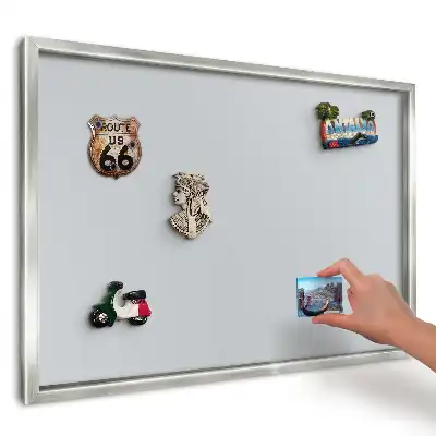 Panou magnetic înrămat Eleganță gri calmă