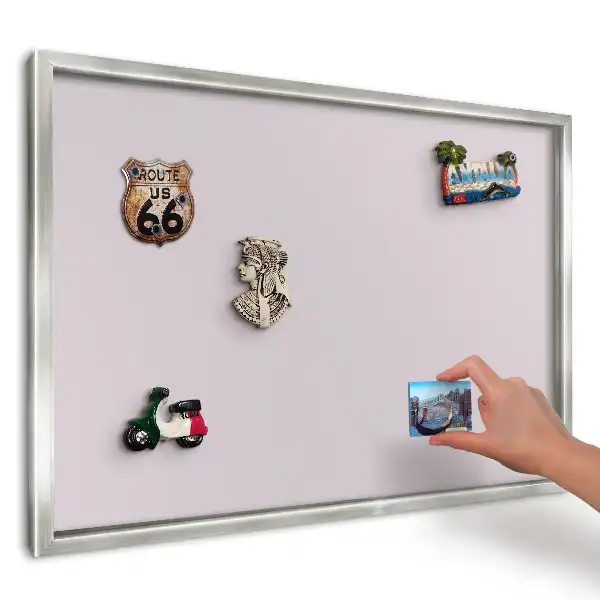 Panou magnetic înrămat Pace subtilă roz elegant