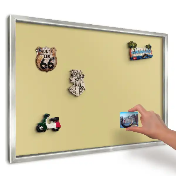 Panou magnetic înrămat Relaxare cu paletă galbenă