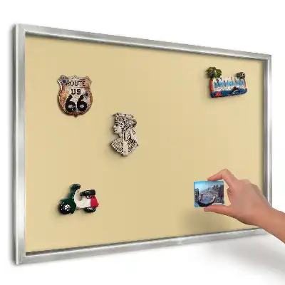 Panou magnetic înrămat cu fundal bej cald