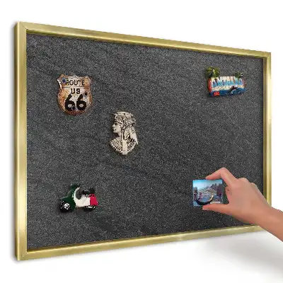 Tablă magnetică imprimată de perete Minimalism negru cu linii