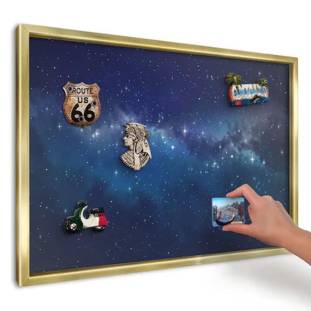 Panou din tablă pentru colecția de magneți Cer albastru cosmic