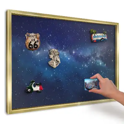 Panou din tablă pentru colecția de magneți Cer albastru cosmic
