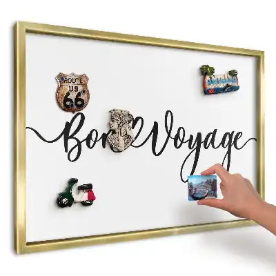 Tablă magnetică imprimată de perete Inscripție elegantă cu o inimă