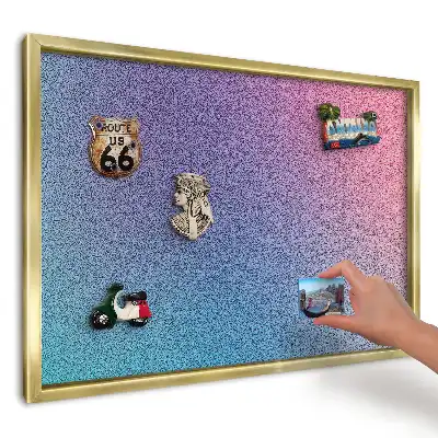 Tablă magnetică imprimată de perete Gradient turcoaz-roz