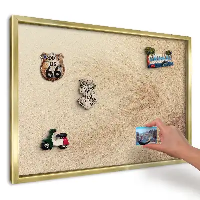 Panou din tablă pentru colecția de magneți Frunze de palmier nisipoase